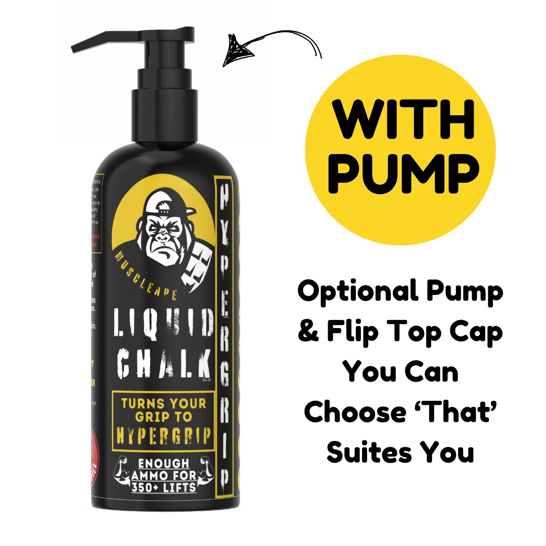 Muscle Ape Liquid Chalk 500ml for Better Grip. Liquid chalk for all types of sports which require a strong grip. | Powerlifting Gym | Muscleape