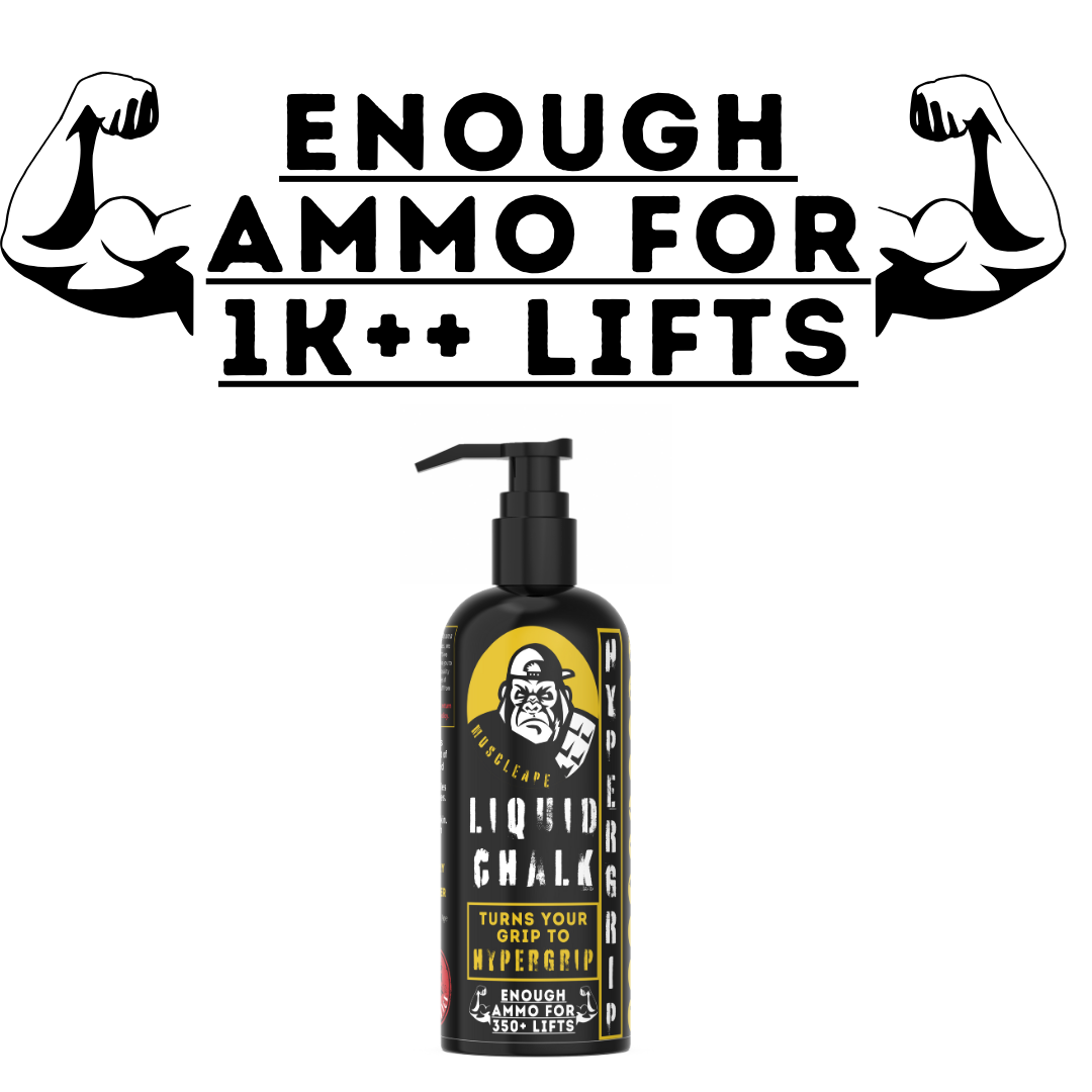 Muscle Ape Liquid Chalk 500ml for Better Grip. Liquid chalk for all types of sports which require a strong grip. | Powerlifting Gym | Muscleape