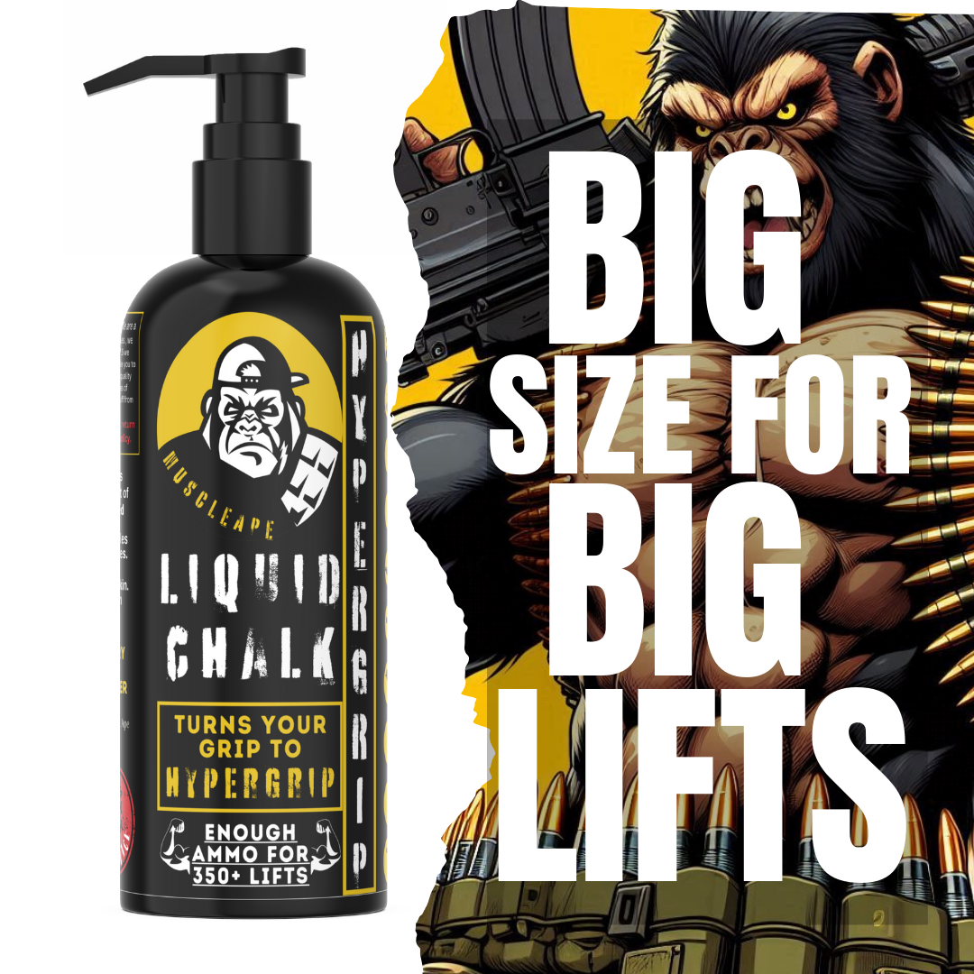 Muscle Ape Liquid Chalk 500ml for Better Grip. Liquid chalk for all types of sports which require a strong grip. | Powerlifting Gym | Muscleape