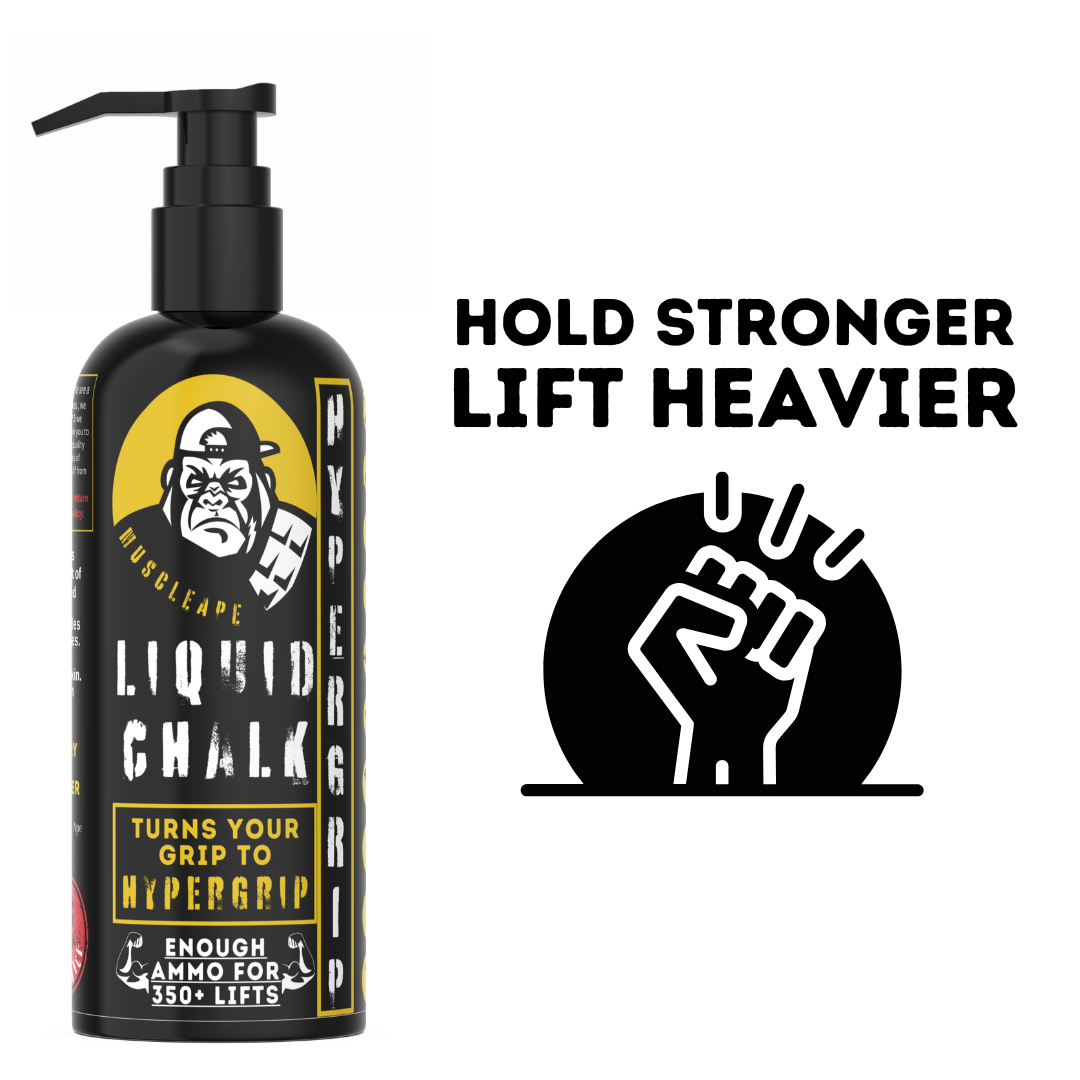 Muscle Ape Liquid Chalk 500ml for Better Grip. Liquid chalk for all types of sports which require a strong grip. | Powerlifting Gym | Muscleape