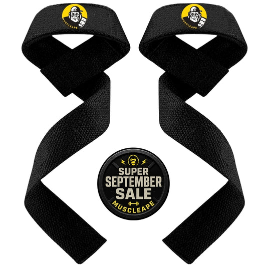 Muscleape Weight Lifting Straps Wrist Supporter For Gym. Gym Accessories Men & Women. Wrist Strap For Gym With Wrist Support.Deadlift Strap Weightlifting Straps For Grip Gym Straps For Weight Lifting | Powerlifting | Muscleape