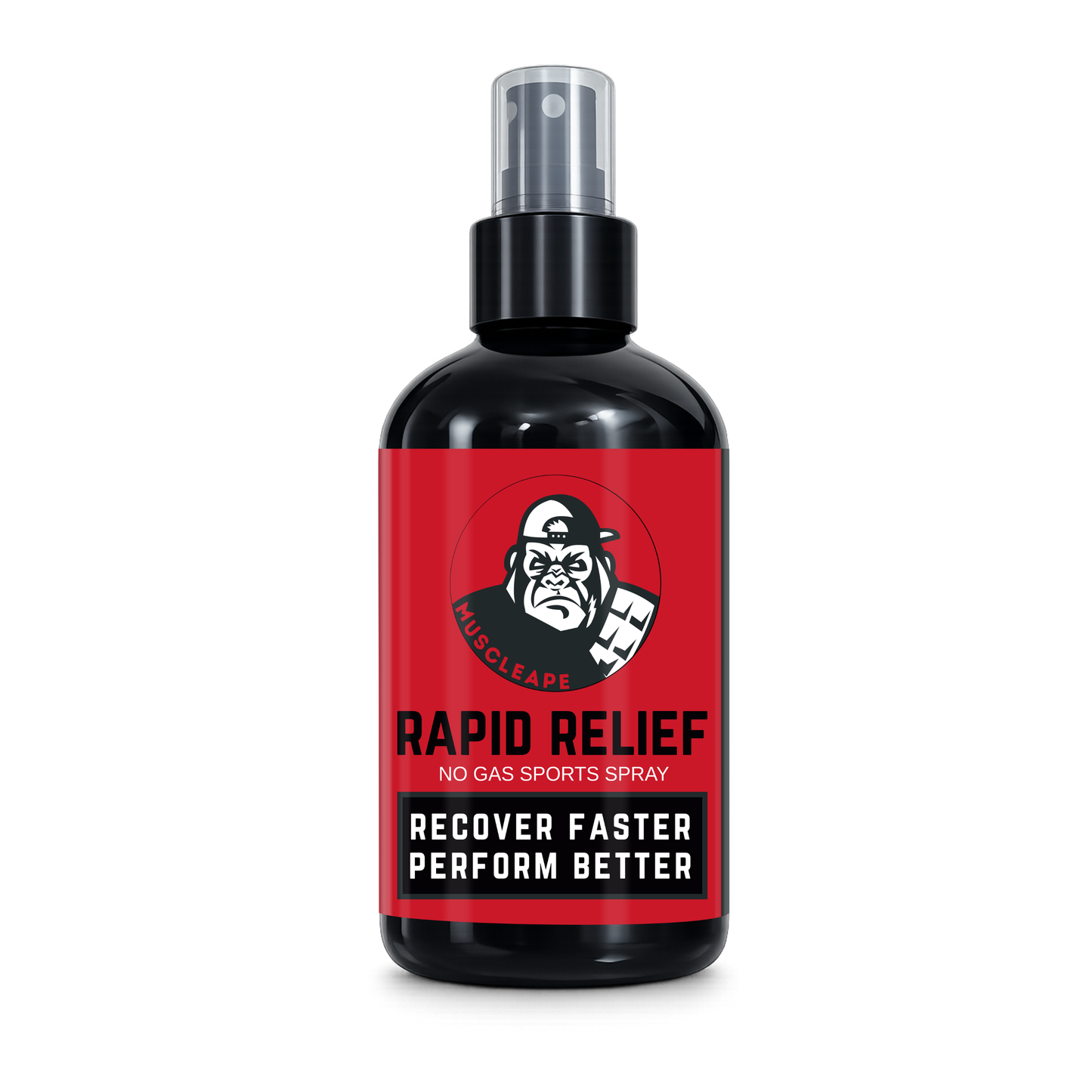 MuscleApe Rapid Relief No Gas Sports Spray - Eucalyptus & Clove Muscle Pain Relief Spray, 200ml