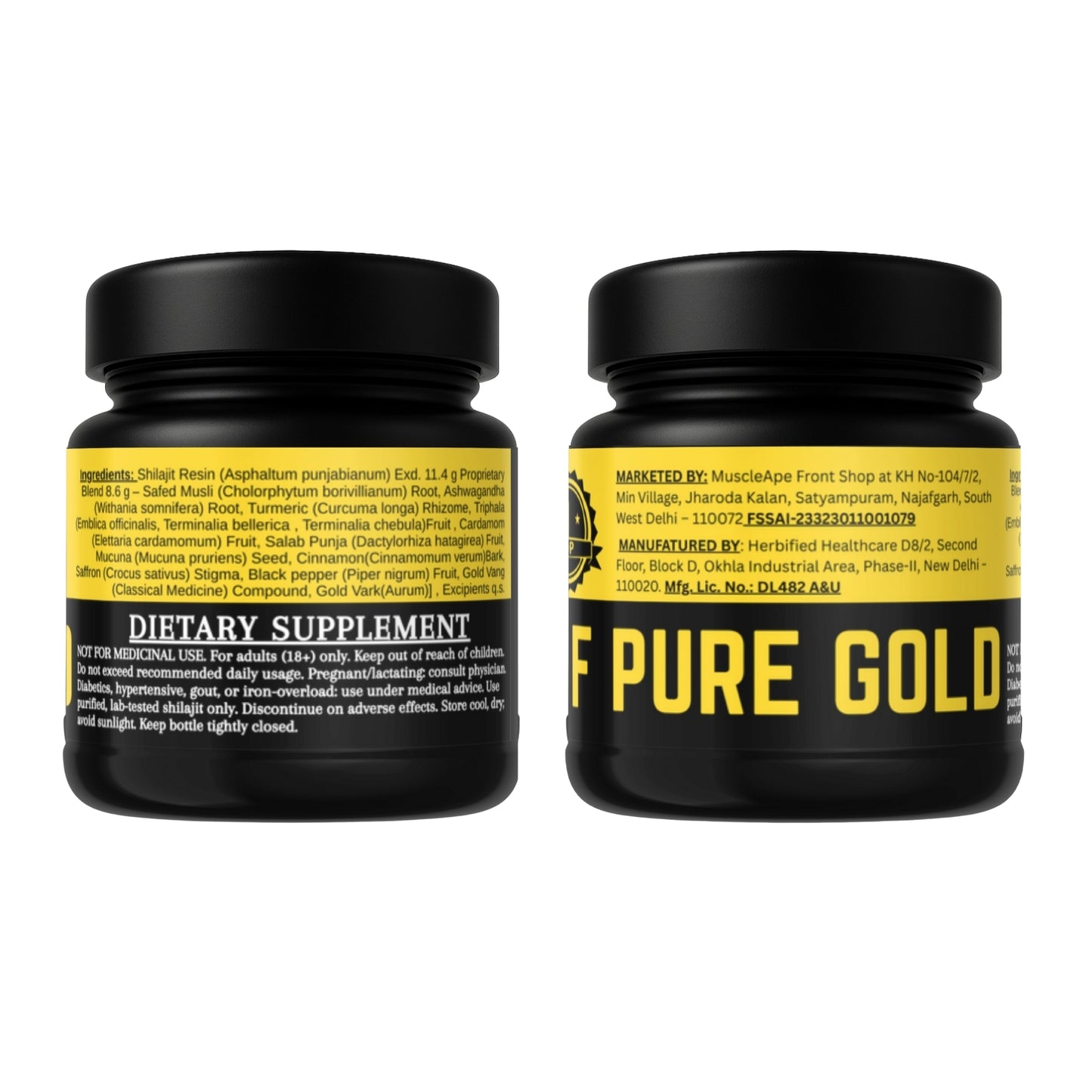 100% Pure Shilajit Gold – With Saffron, Ashwagandha & Herbal Extracts. For Strength, Stamina, Endurance & Vitality.