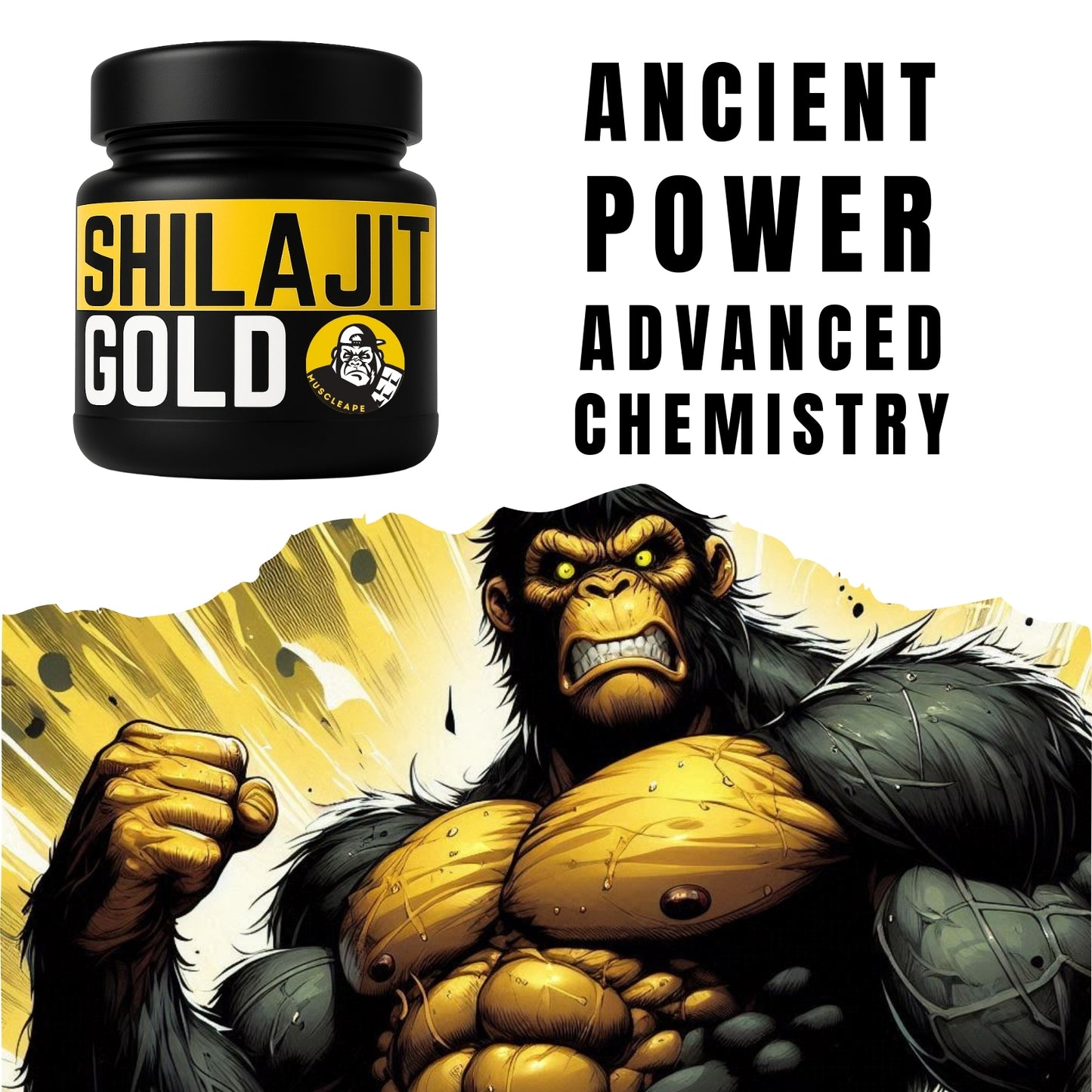 100% Pure Shilajit Gold – With Saffron, Ashwagandha & Herbal Extracts. For Strength, Stamina, Endurance & Vitality.