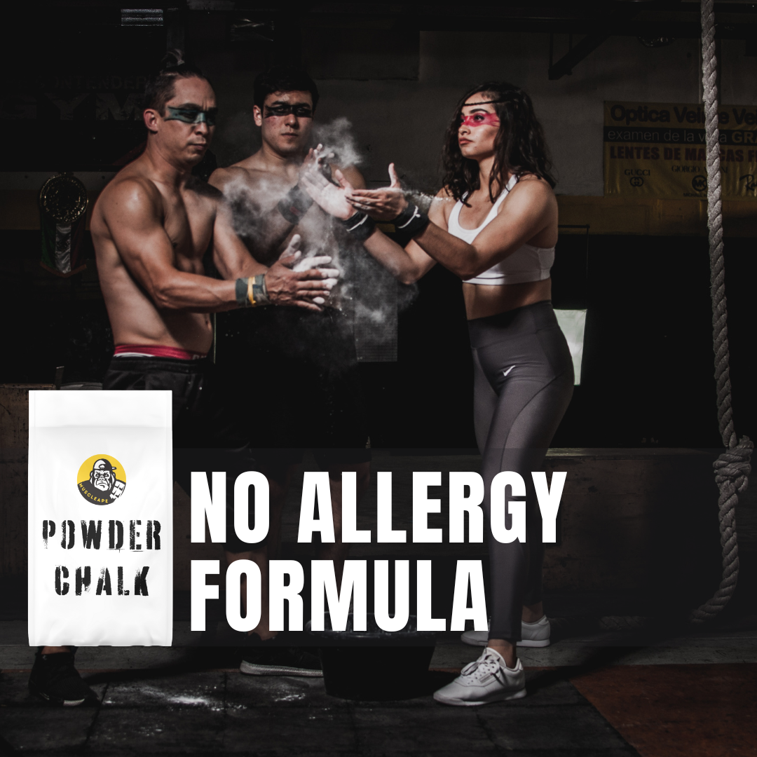 Muscleape Chalk Powder for Superior Grip. 500gm Premium Chalk for Weightlifting,Bodybuilding Powerlifting, Calisthenics and Other Sports. | Powerlifting | Muscleape