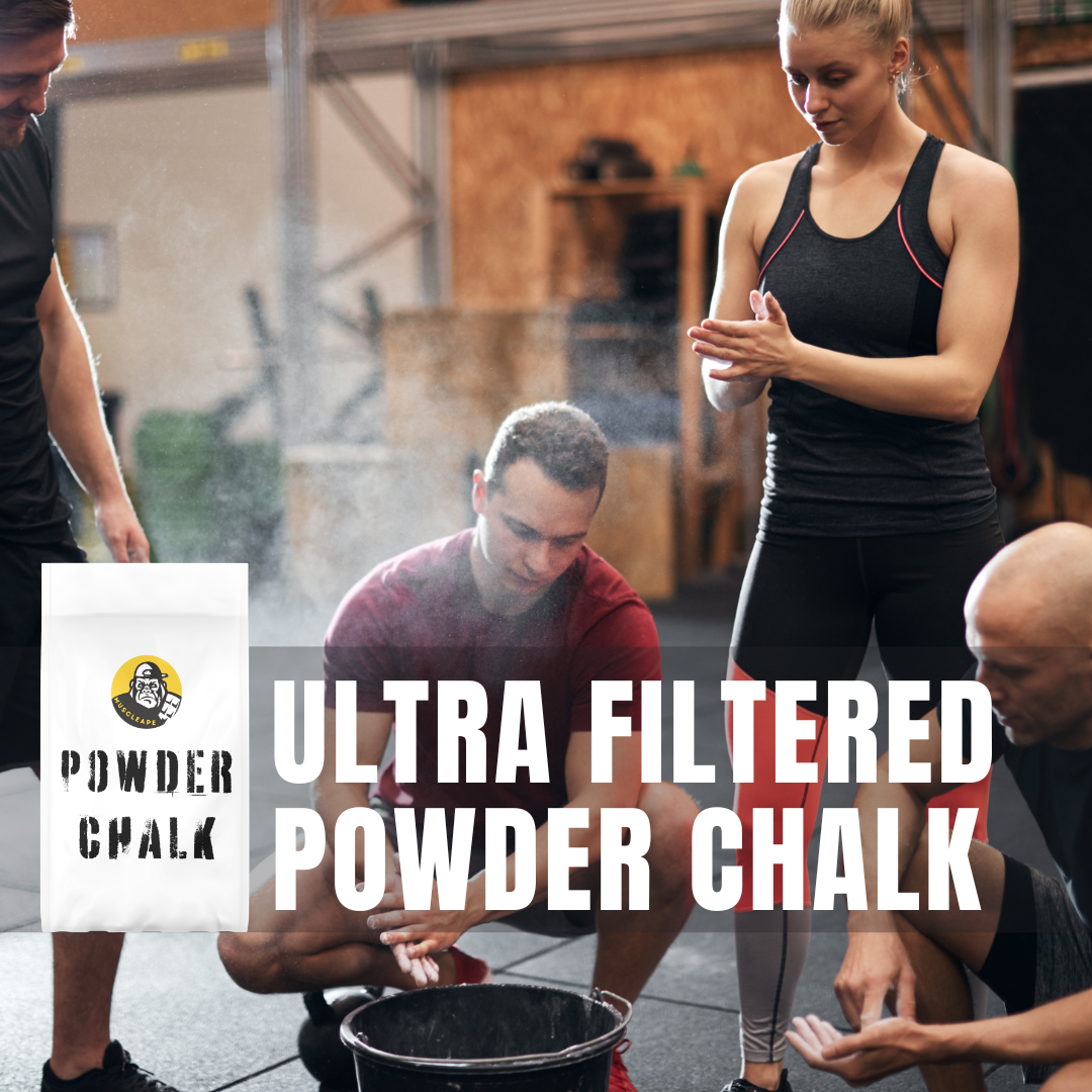 Muscleape Chalk Powder for Superior Grip. 500gm Premium Chalk for Weightlifting,Bodybuilding Powerlifting, Calisthenics and Other Sports. | Powerlifting | Muscleape