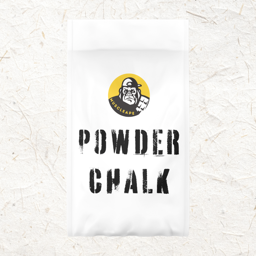 Muscleape Chalk Powder for Superior Grip. 500gm Premium Chalk for Weightlifting,Bodybuilding Powerlifting, Calisthenics and Other Sports. | Powerlifting | Muscleape
