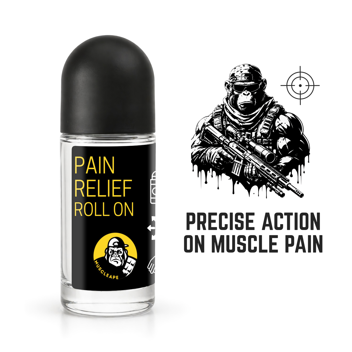 Muscleape Pain Relief Roll On.