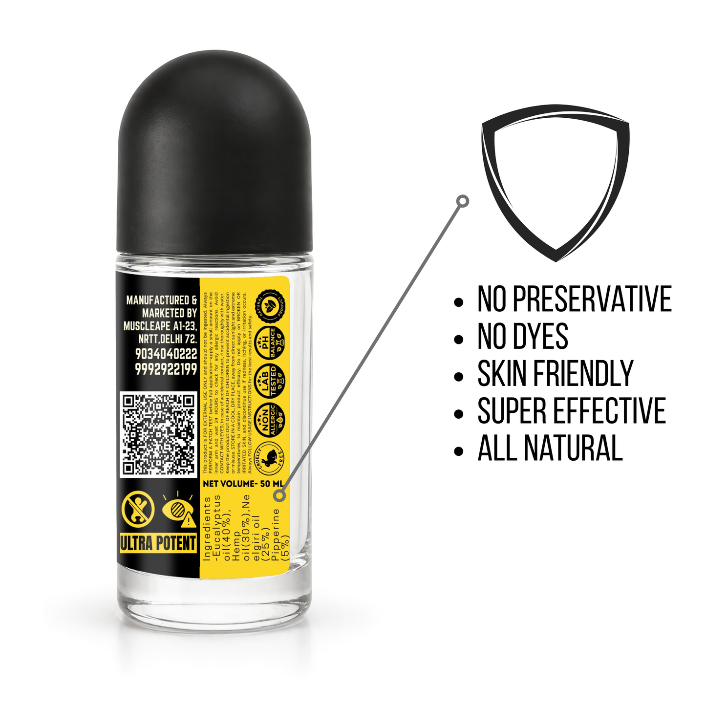 Muscleape Pain Relief Roll On.