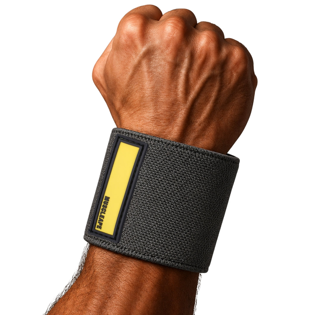 Muscleape Wrist Wraps | Gun Powder Grey